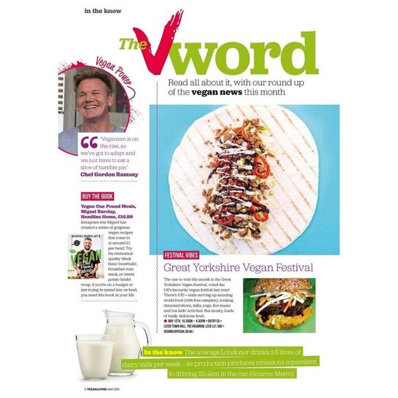 Vegan Living UK magazine May 2019 Back Issue Sealed in Original Wrapping NEW - Picture 7 of 8